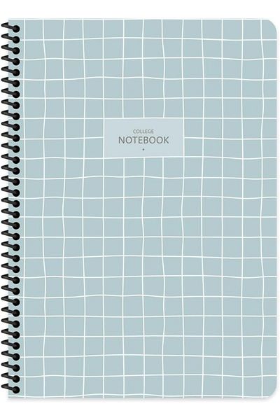 STOREMAX Jvnnastore Color A4 80 Sheets Checkered Pp Kp. College Notebook on Spiral Trendyfr 646268
