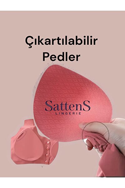 SATTENS Laser Bra - Front Button Laser Cut Seamless Sweat-Proof Bra with Pad