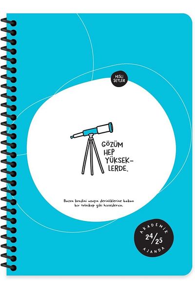 STOREMAX Muartshop Things A5 Spiral Academic Agenda - My Eyes Are High 871301
