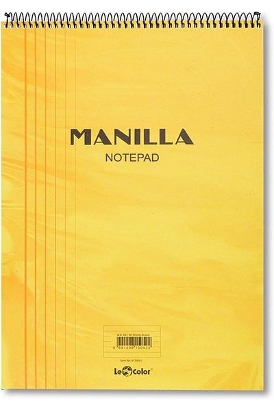 STOREMAX Jvnnastore Color 41300/1 Manila Notepad Soft Cover, 1. Dough Paper Spiral, Yellow Trendyfr 646