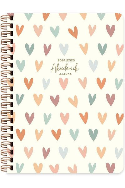 STOREMAX Muartshop Color 16 * 23 Spiral Academic Agenda - Heart 871301