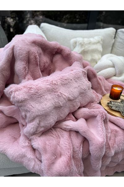 sevaradekor Plush Throw Pillow Cover Fluffy Double Sided Plush Pillow Bubble Plush Throw Pillow Rectangular