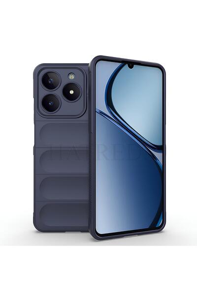 Hatreds Realme C61 Kılıf Esnek TPU Oyuklu Yüzey Tasarımlı Kamera Koruma Çıkın...