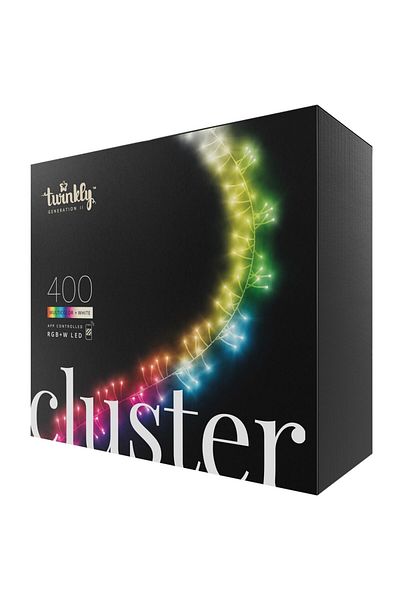 Twinkly Instalatie Smart Twinkly Cluster, 400 leduri RGB + Alb, Wi-Fi + Bluetooth, controlata prin aplicatie