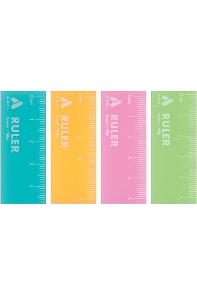 STOREMAX Muartshop Ruler Eraser, 36 Pcs Assorti 871301