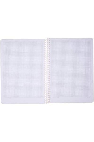 STOREMAX Jvnnastore Pruva A4 Pet Spiral Notebook with Cardboard Cover 144 Sheets - Checkered - Orange Trendyfr 64626