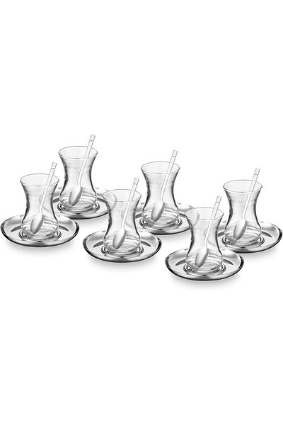 STOREMAX Ntwork Mia 18 Piece Steel Tea Set for 6 People Art 1087243