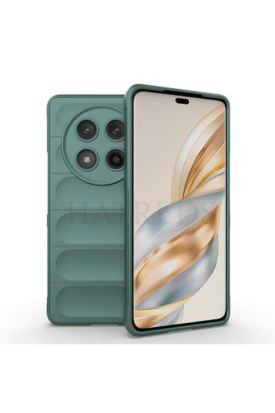 Hatreds Honor Magic 7 Lite Kılıf Esnek TPU Oyuklu Yüzey Tasarımlı Kamera Koru...