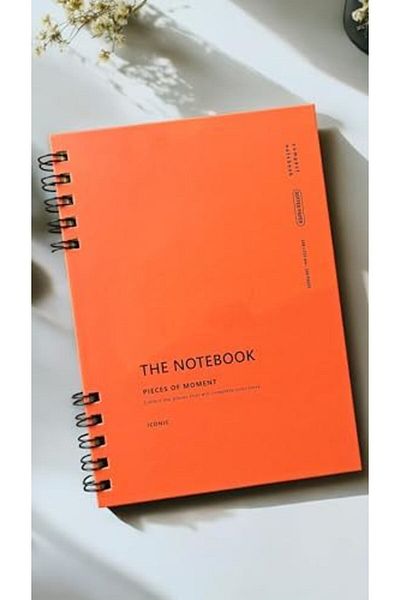 STOREMAX Muartshop Promotional Spiral 80 Sheets Dotted A5 Notebook, Notepad, School Notebook, 4 Different Colors