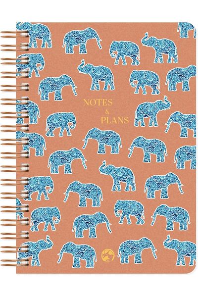 STOREMAX Jvnnastore Color Utopia Spiral Notebook Plain Elephant 17X24 cm Trendyfr 646268