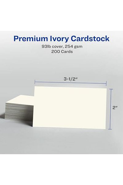 STOREMAX Sellbuystore Printable Business Cards, Inkjet Printer, 200 Cards, 2 X 3.5, Clean K