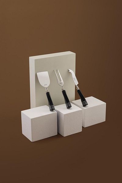 STOREMAX Sellbuystore Nero 3-Piece Cheese Serving Set 1053513