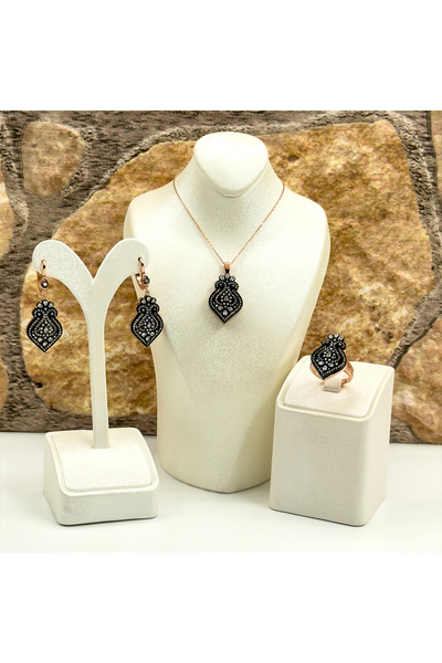 Livora Jewelry Elmas Montür Rosegold Özel Üretim Gümüş Set Takım