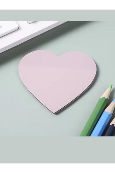 STOREMAX Transparent Colored Sticky Note Paper Heart Note (Rose 2) 1053513