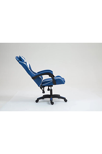 1st كرسي ألعاب مع مسند للرأس ودعم قطني مصنوع من إسفنج عالي الكثافة - أزرق