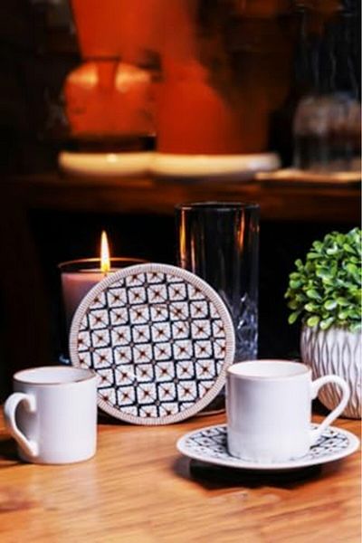 STOREMAX Jvnnastore Porcelain Beste 12 Piece Porcelain Coffee Cup Set for 6 People Trendyfr 646268