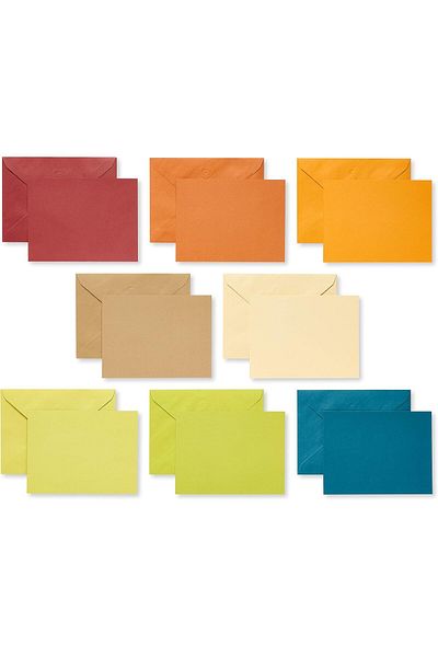 STOREMAX Sellbuystore Greetings Blank Cards with Envelopes, Earth Tones, 100 Pcs 1053513