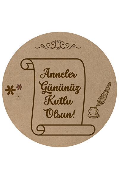 Dekals 20li Etiket 'Anneler Gününüz Kutlu Olsun' Yazılı Yapışkanlı Sticker Kü...
