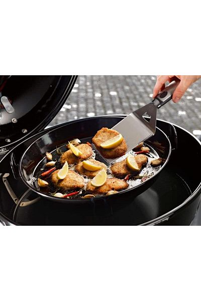 STOREMAX Daiviolastore Gourmet Set 420, Porcelain Enamel Pan and Perforated Plate Plate, Barbecue Grill, Steaming Pi