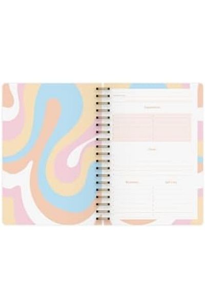 STOREMAX Muartshop Color Irregular Planner Spiral Agenda Notebook Lotus 17X24 cm 871301