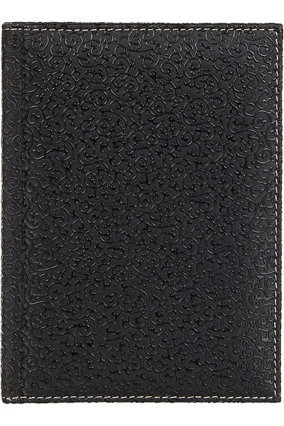 STOREMAX Jvnnastore 4812 Notebook 14X20 Cm. Checkered 160 Leaf Faux Leather Hilton Pattern Cover Black, Black