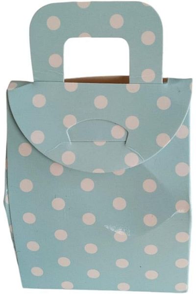 STOREMAX Ntwork Bag Blue Polka Dot Box Candy Box Henna Box Turkish Delight Box 25 Pieces Art 1087243