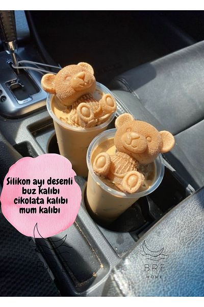 BRE HOME Silicone Bear Shaped Mold – for Ice, Chocolate and Candle