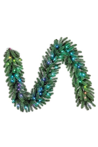 Twinkly Ghirlanda de Craciun pre-iluminata Twinkly Regal GT90P4425P00, 50 LED RGB, fir verde, 3m