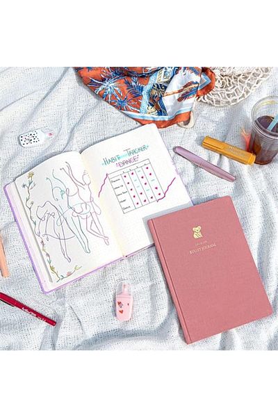 STOREMAX Sellbuystore Color 17X24 Linen Dotted Bullet Journal Notebook Koala 1053513