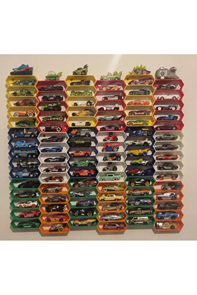 HasFar Tech Oyuncak Araba Rafı Hot Wheels Uyumlu 5 Arabalık