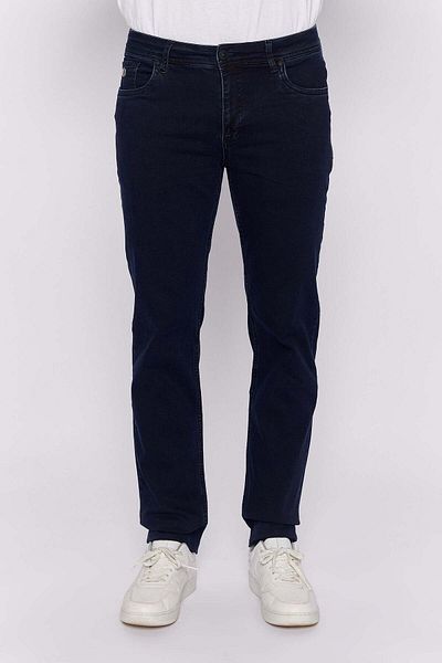Galvanni Men's Navy Blue Jean - Solip Blue Black