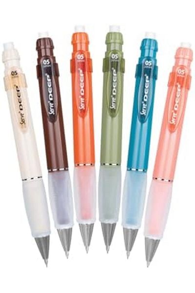 STOREMAX Ntwork Deep Mechanical Pencil, Earth Tones, 0.5 Mm, Box of 6 Art 1087243