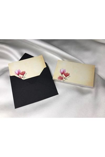 STOREMAX Sellbuystore Pink Floral Unwritten Card Note Card Single Sided Blank Writable Message Card 8
