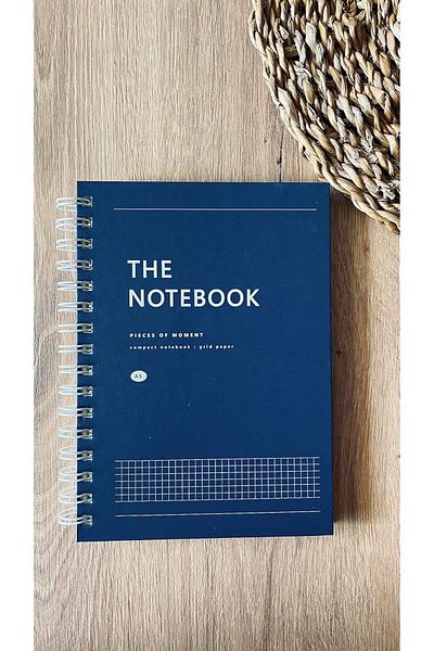 STOREMAX Jvnnastore Promotional Hard Cardboard Cover Spiral 80 Sheets Checkered A5 Notebook, Notepad, School De