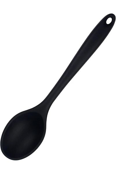 STOREMAX Sellbuystore Silicone Kitchen Spoon, Heat Resistant (Black) 1053513