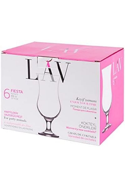 STOREMAX Jvnnastore Fiesta 6 Pcs Cocktail Glass Trendyfr 646268
