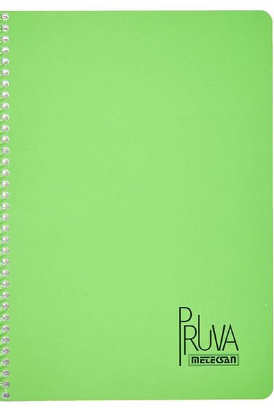 STOREMAX Jvnnastore Pruva A4 Pet Spiral Notebook with Cardboard Cover 144 Sheets - Lined - Green Trendyfr 6462