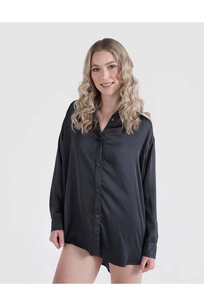 AMERICAN EAGLE Aerie Satin Button Down Shirt