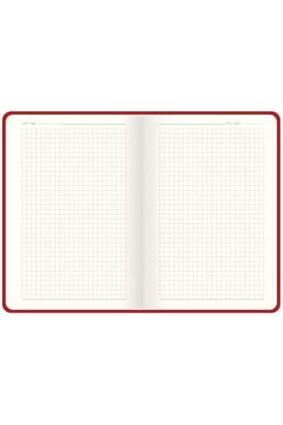STOREMAX Sellbuystore Color 13X21 96 Sheets Checkered Hardcover Premier Notebook - Red 1053513