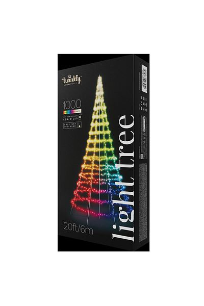 Twinkly Twinkly Outdoor Christmas Tree, 1000 LEDs, 4m, IP44, Wi-Fi
