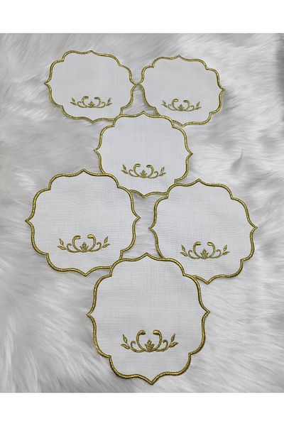 Store Coffee Presentation Napkin Gold Model