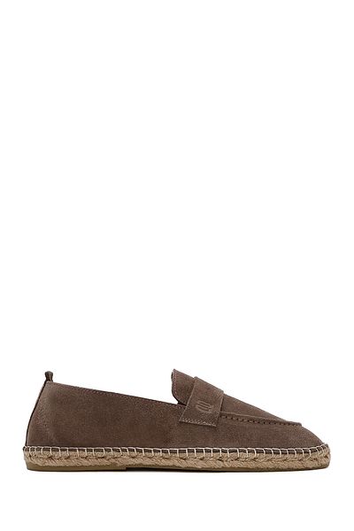 Derimod Men's Mink Suede Leather Espadrille 25Sfd 770110