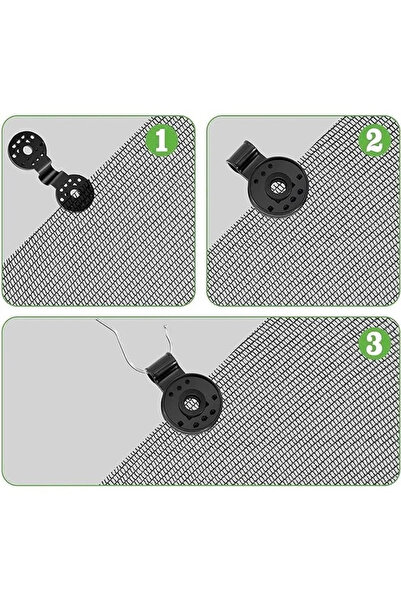 YclShop 200 Adet - File, Branda, Güneşlik, Karavan Çadırı, Muşamba Klipsi - Sabitleme Kelepçesi
