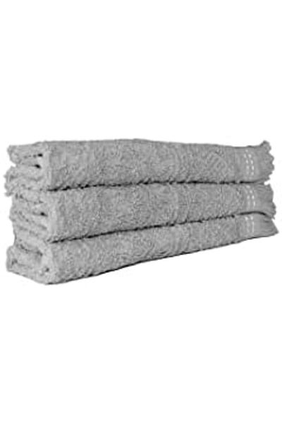STOREMAX Mu-Artshop Home 3-Piece Fringed Gray Kitchen 30X50 Cm. Hand Towel Tnca 871301