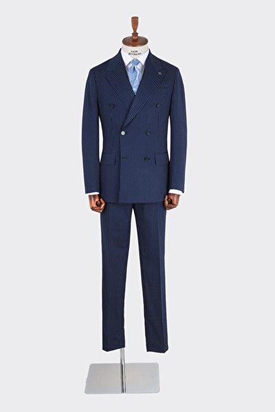 Kadir Büyükkaya Erkek Kruvaze Takım Elbise-kab1224s