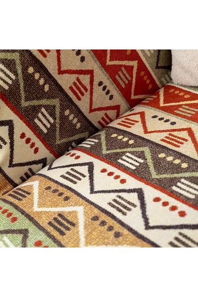 STOREMAX Sellbuystore Concept Softmicro Boho Ethnic Patterned Microfiber Sofa Cover and Tv Blanket, Sleeve