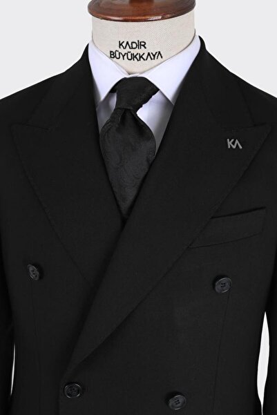Kadir Büyükkaya Erkek Kruvaze Takım Elbise-KAB1220S