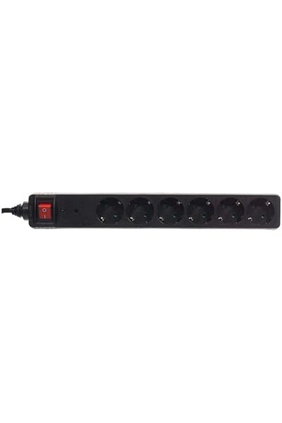 STOREMAX Svticaret 6'Li Surge Protected Socket, 2m, Black Mhm 1053513