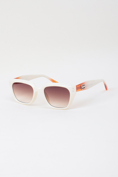 Kapin Sera Cateye Retro Women's Sunglasses Acetate Premium Frame - Beige Cream