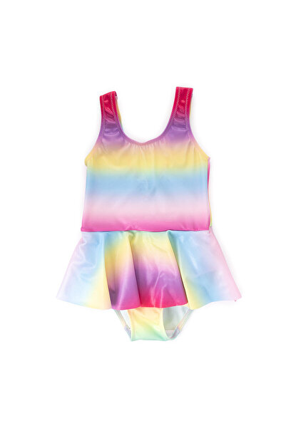 ebebek Hello Baby HelloBaby Degrade Desen Kum Varak Baskılı Kız Mayo Kız Bebek